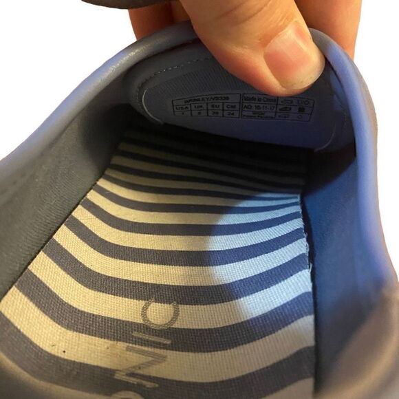 Vionic Brinley Water Resistant Suede Sneakers Blue Size 7 - Picture 8 of 9